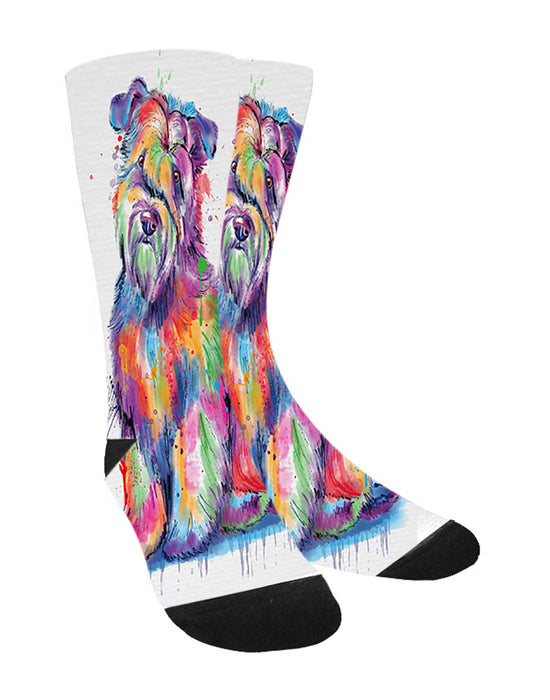 Watercolor Wheaten Terrier Dog Women's Casual Socks
