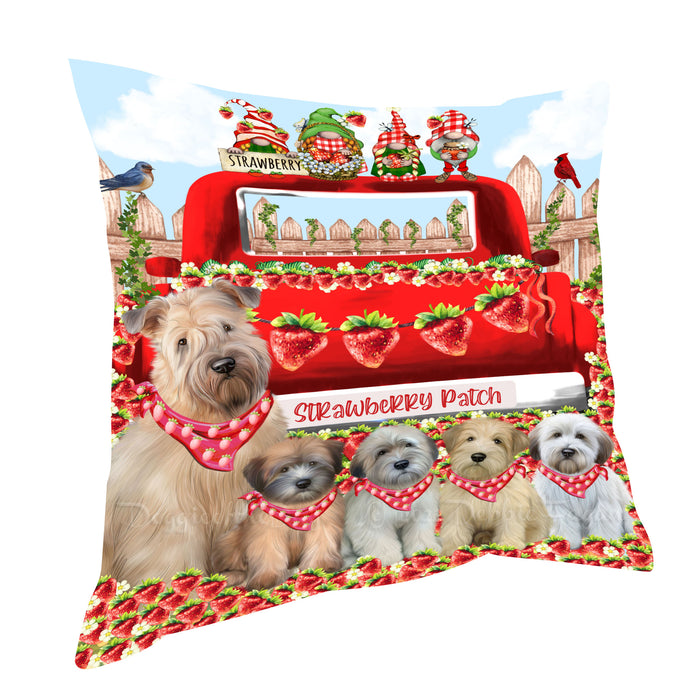 Wheaten Terrier Pillow, Explore a Variety of Personalized Designs, Custom, Throw Pillows Cushion for Sofa Couch Bed, Dog Gift for Pet Lovers