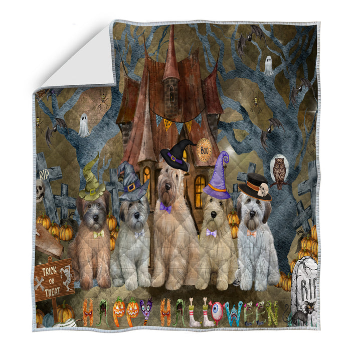Wheaten Terrier Bedding Quilt, Bedspread Coverlet Quilted, Explore a Variety of Designs, Custom, Personalized, Pet Gift for Dog Lovers
