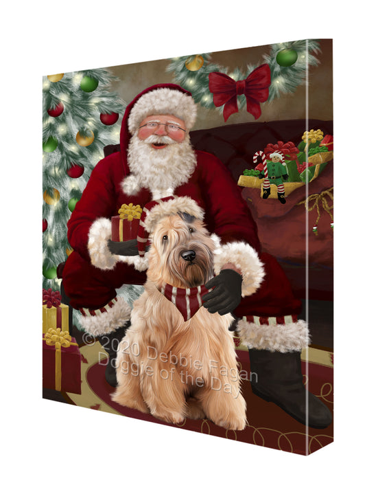 Santa I've Been Good Wheaten Terrier Dog Canvas Print Wall Art Décor CVS149084