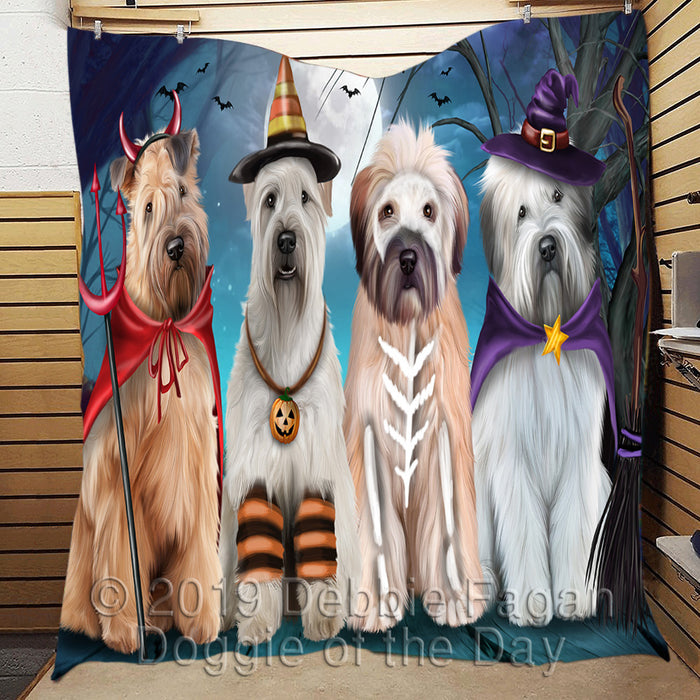 Halloween Trick or Teat Wheaten Terrier Dogs Quilt