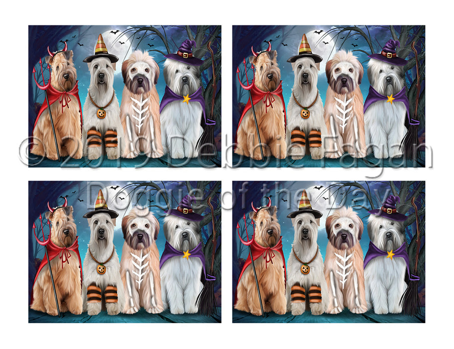 Halloween Trick or Teat Wheaten Terrier Dogs Placemat
