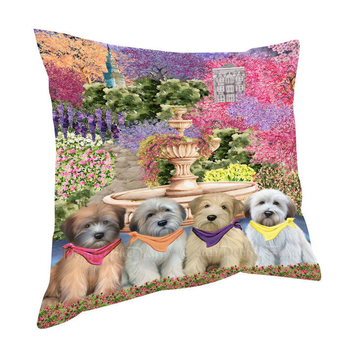 Wheaten Terrier Pillow: Explore a Variety of Designs, Custom, Personalized, Throw Pillows Cushion for Sofa Couch Bed, Gift for Dog and Pet Lovers