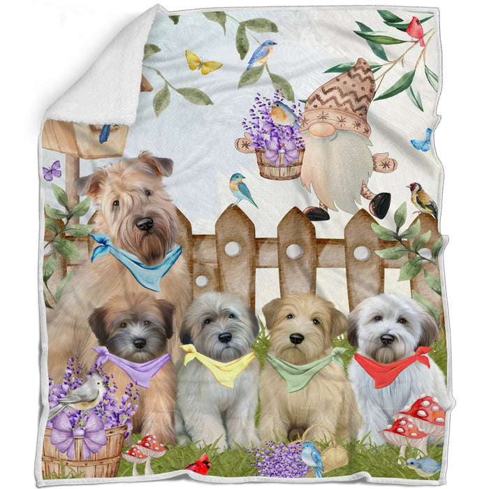 Wheaten Terrier Bed Blanket, Explore a Variety of Designs, Personalized, Throw Sherpa, Fleece and Woven, Custom, Soft and Cozy, Dog Gift for Pet Lovers