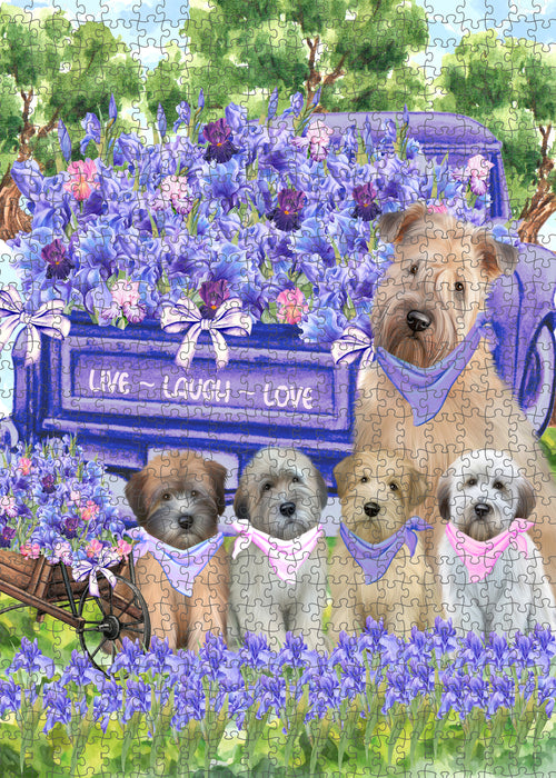 Wheaten Terrier Jigsaw Puzzle, Interlocking Puzzles Games for Adult, Explore a Variety of Designs, Personalized, Custom, Gift for Pet and Dog Lovers
