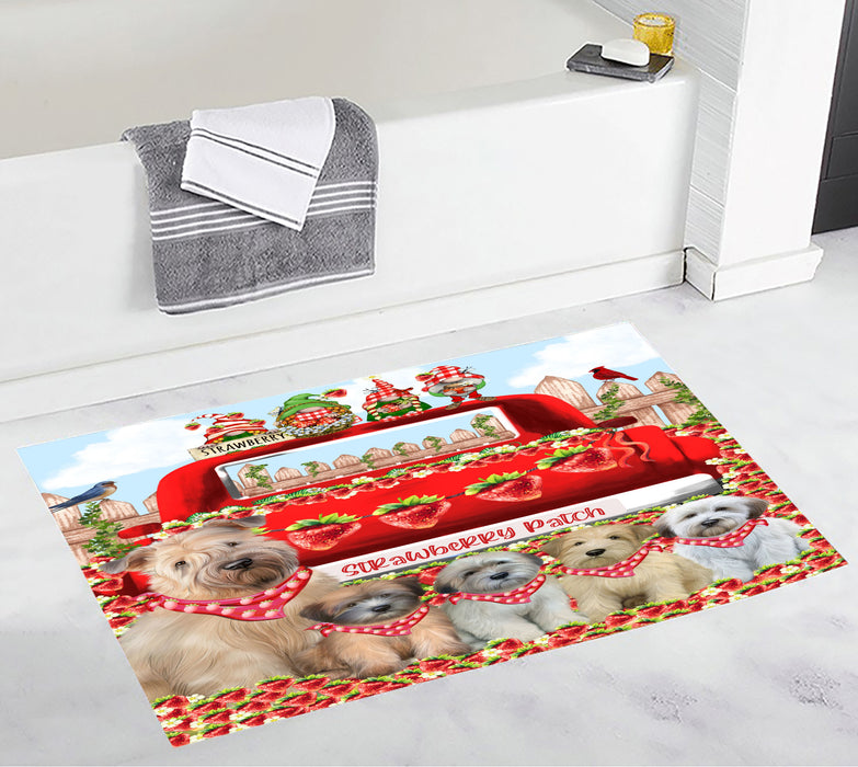Wheaten Terrier Custom Bath Mat, Explore a Variety of Personalized Designs, Anti-Slip Bathroom Pet Rug Mats, Dog Lover's Gifts