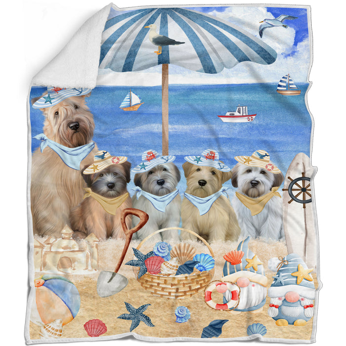 Wheaten Terrier Bed Blanket, Explore a Variety of Designs, Custom, Soft and Cozy, Personalized, Throw Woven, Fleece and Sherpa, Gift for Pet and Dog Lovers
