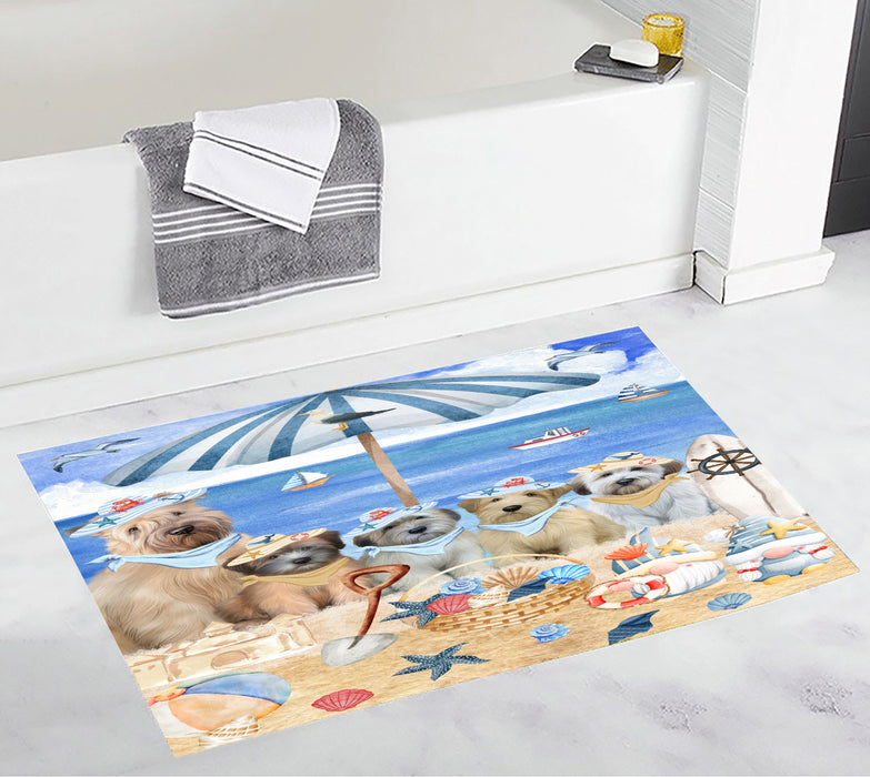 Wheaten Terrier Bath Mat: Explore a Variety of Designs, Personalized, Anti-Slip Bathroom Halloween Rug Mats, Custom, Pet Gift for Dog Lovers