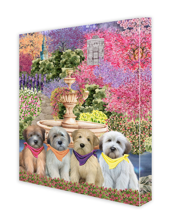 Wheaten Terrier Canvas: Explore a Variety of Custom Designs, Personalized, Digital Art Wall Painting, Ready to Hang Room Decor, Gift for Pet & Dog Lovers