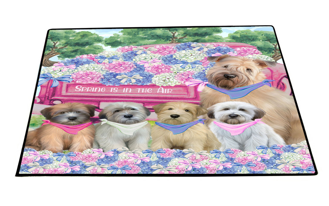 Wheaten Terrier Floor Mat: Explore a Variety of Designs, Anti-Slip Doormat for Indoor and Outdoor Welcome Mats, Personalized, Custom, Pet and Dog Lovers Gift