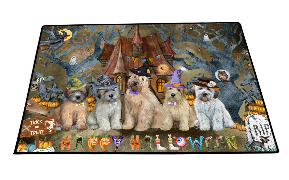 Wheaten Terrier Floor Mats: Explore a Variety of Designs, Personalized, Custom, Halloween Anti-Slip Doormat for Indoor and Outdoor, Dog Gift for Pet Lovers