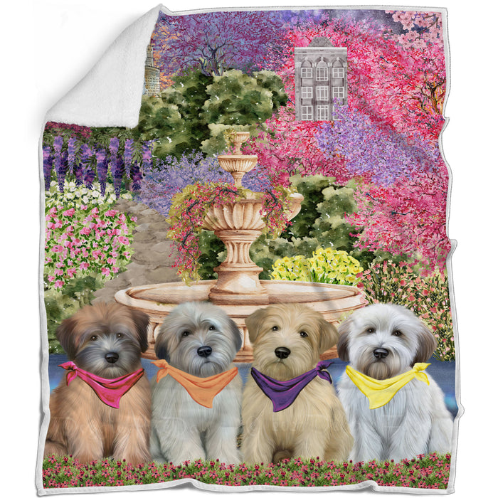 Wheaten Terrier Blanket: Explore a Variety of Designs, Custom, Personalized Bed Blankets, Cozy Woven, Fleece and Sherpa, Gift for Dog and Pet Lovers