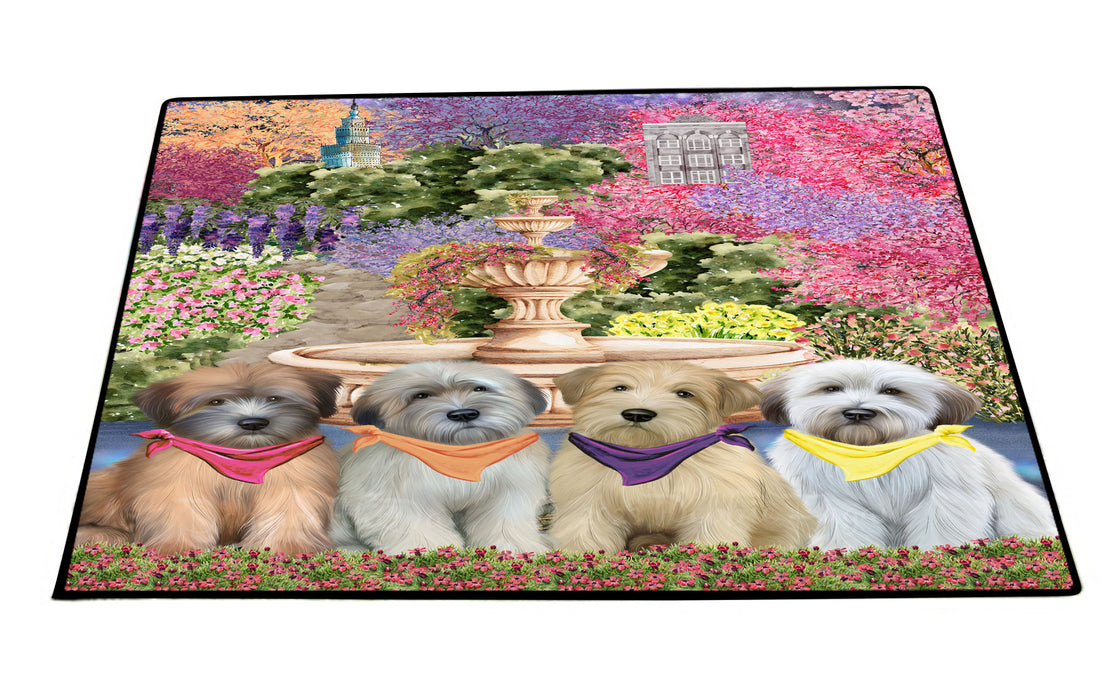 Wheaten Terrier Floor Mat: Explore a Variety of Designs, Custom, Personalized, Anti-Slip Door Mats for Indoor and Outdoor, Gift for Dog and Pet Lovers