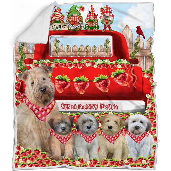 Wheaten Terrier Blanket: Explore a Variety of Custom Designs, Bed Cozy Woven, Fleece and Sherpa, Personalized Dog Gift for Pet Lovers