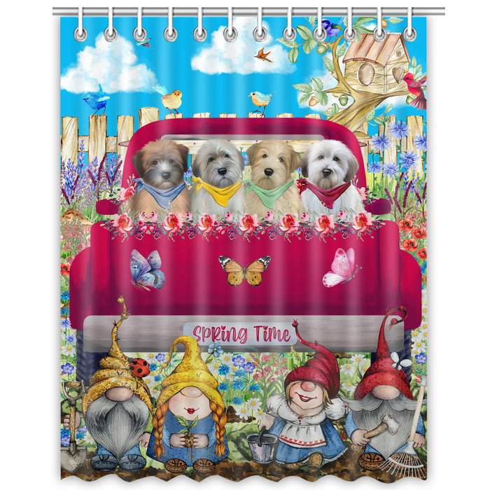 Wheaten Terrier Shower Curtain: Explore a Variety of Designs, Halloween Bathtub Curtains for Bathroom with Hooks, Personalized, Custom, Gift for Pet and Dog Lovers