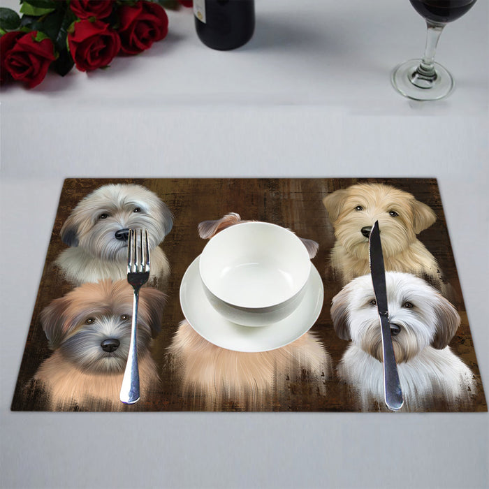 Rustic Wheaten Terrier Dogs Placemat