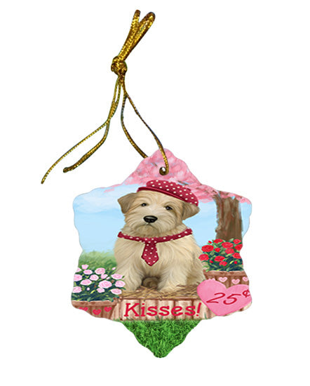 Rosie 25 Cent Kisses Wheaten Terrier Dog Star Porcelain Ornament SPOR56622