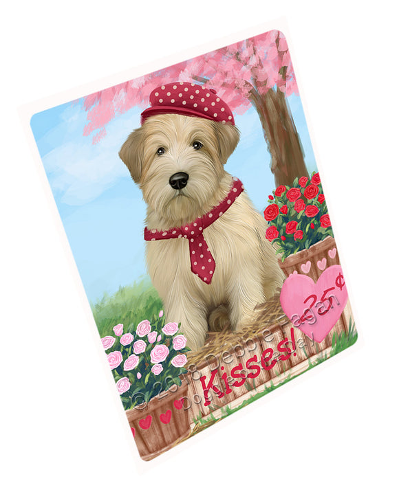 Rosie 25 Cent Kisses Wheaten Terrier Dog Large Refrigerator / Dishwasher Magnet RMAG99864