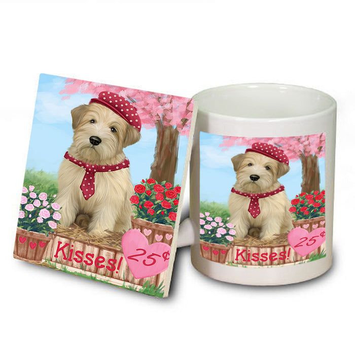 Rosie 25 Cent Kisses Wheaten Terrier Dog Mug and Coaster Set MUC56258