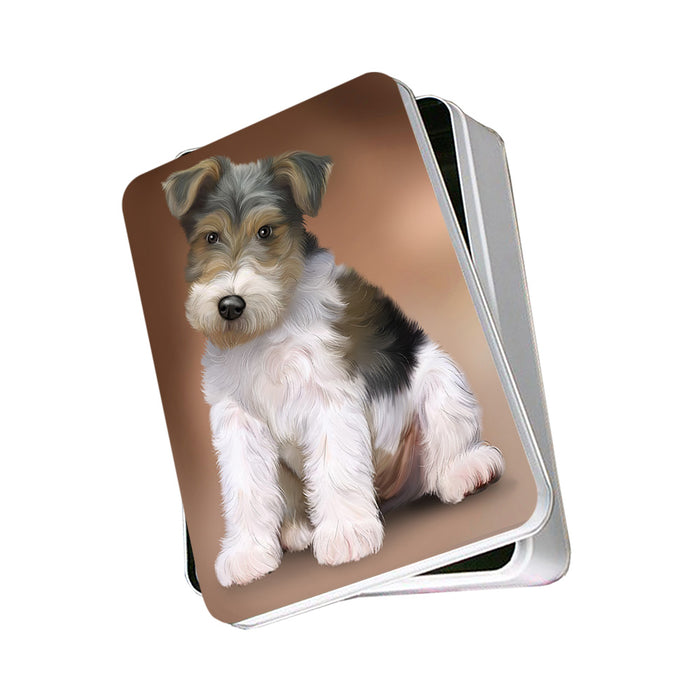 Wire Fox Terrier Dog Photo Storage Tin PITN52745