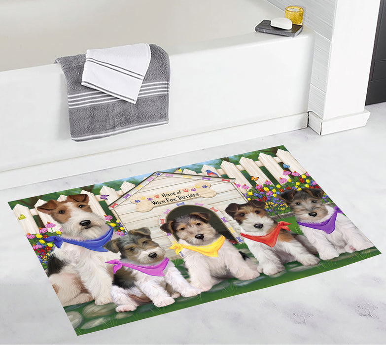 Spring Dog House Wire Fox Terrier Dogs Bath Mat