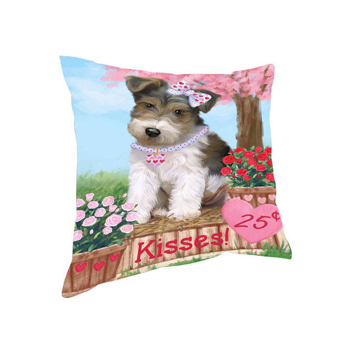 Rosie 25 Cent Kisses Wire Fox Terrier Dog Pillow PIL79364