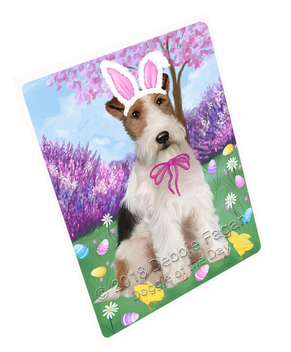 Easter Holiday Wire Fox Terrier Dog Magnet MAG76026 (Small 5.5" x 4.25")