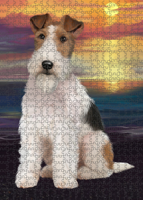Wire Fox Terrier Dog Puzzle with Photo Tin PUZL62802
