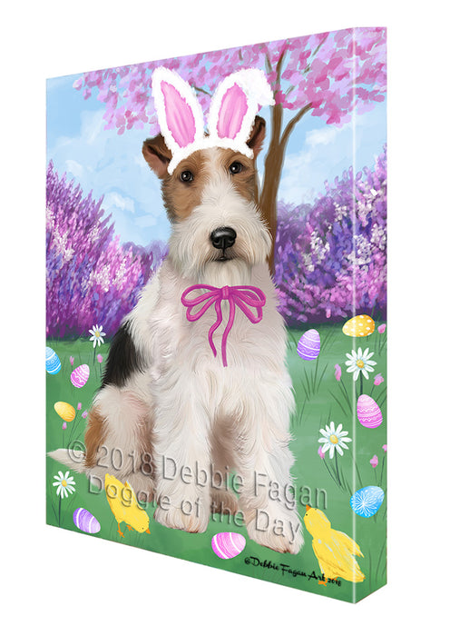 Easter Holiday Wire Fox Terrier Dog Canvas Print Wall Art Décor CVS134891
