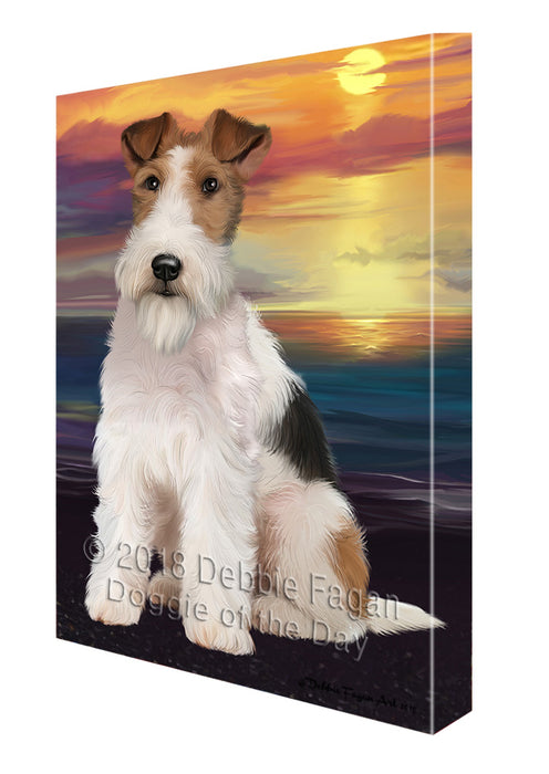 Wire Fox Terrier Dog Canvas Print Wall Art Décor CVS93113