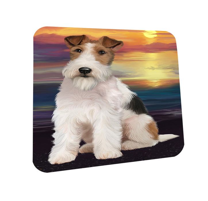 Wire Fox Terrier Dog Coasters Set of 4 CST52766