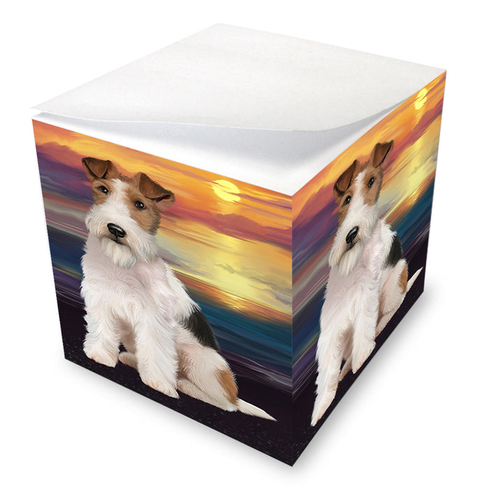 Wire Fox Terrier Dog Note Cube NOC52807