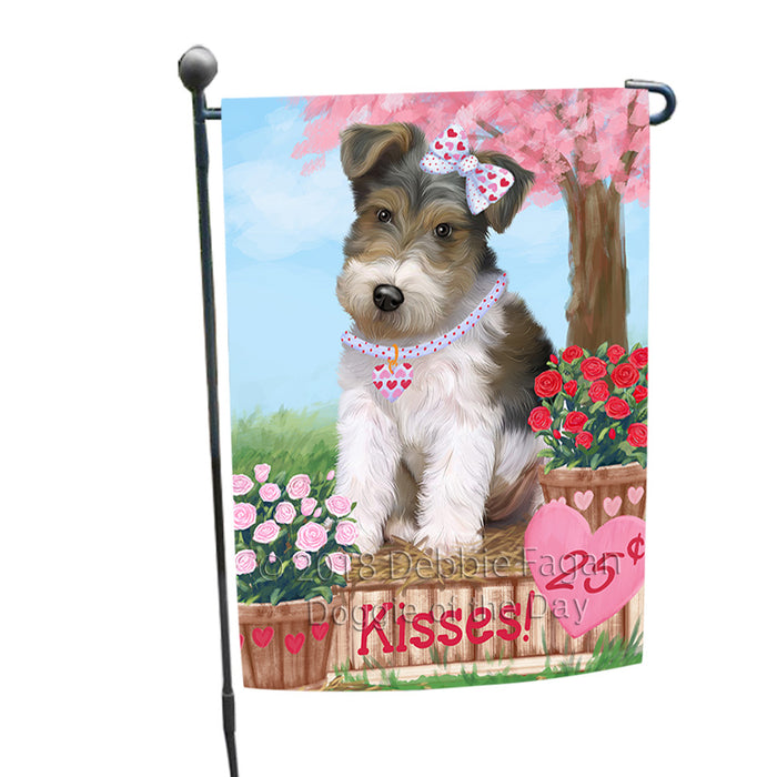 Rosie 25 Cent Kisses Wire Fox Terrier Dog Garden Flag GFLG56816