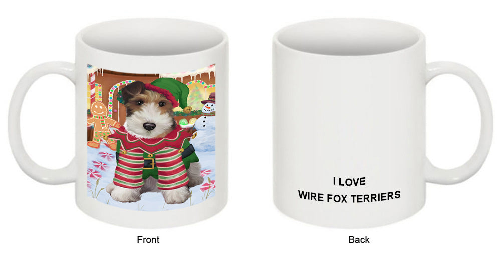 Christmas Gingerbread House Candyfest Wire Fox Terrier Dog Coffee Mug MUG51998
