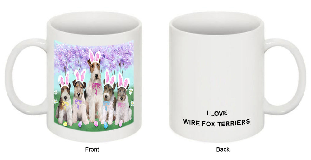 Easter Holiday Wire Fox Terriers Dog Coffee Mug MUG52355