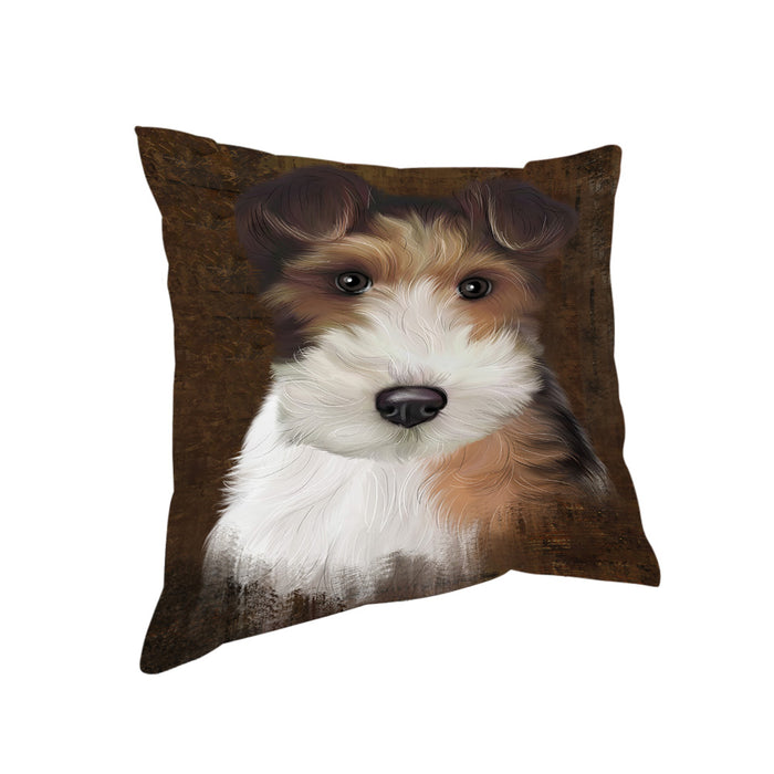 Rustic Wire Fox Terrier Dog Pillow PIL74644