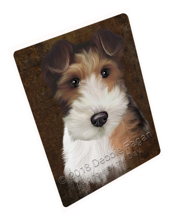 Rustic Wire Fox Terrier Dog Large Refrigerator / Dishwasher Magnet RMAG87912