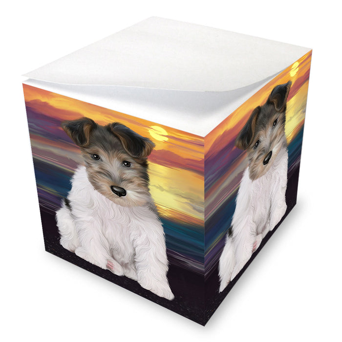 Wire Fox Terrier Dog Note Cube NOC52808