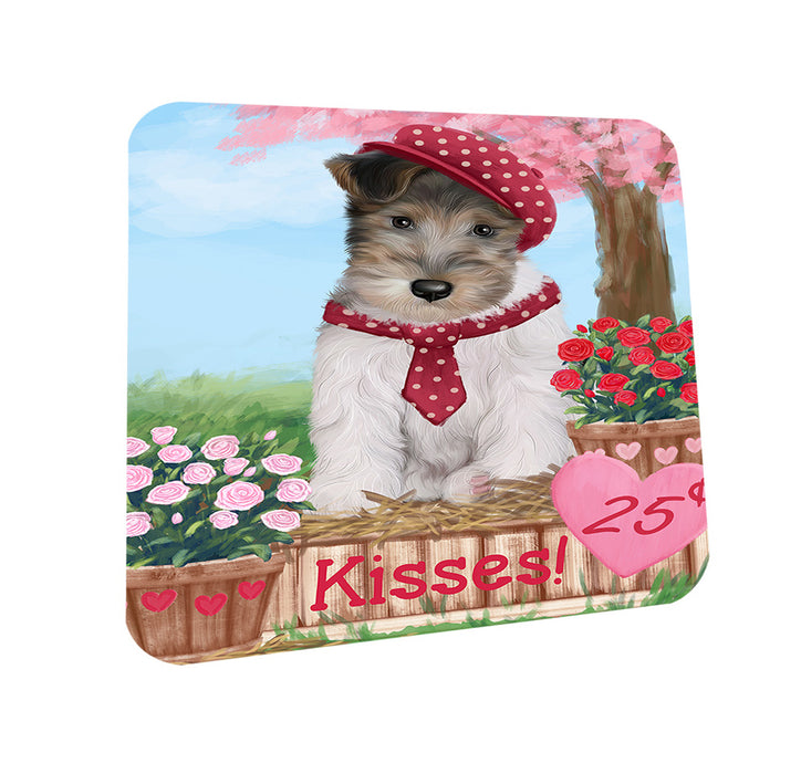 Rosie 25 Cent Kisses Wire Fox Terrier Dog Coasters Set of 4 CST56227