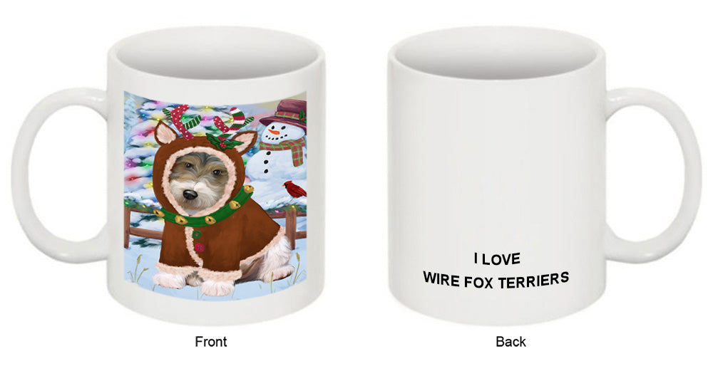 Christmas Gingerbread House Candyfest Wire Fox Terrier Dog Coffee Mug MUG51999