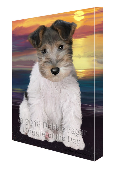 Wire Fox Terrier Dog Canvas Print Wall Art Décor CVS93122