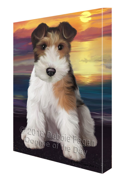 Wire Fox Terrier Dog Canvas Print Wall Art Décor CVS93131
