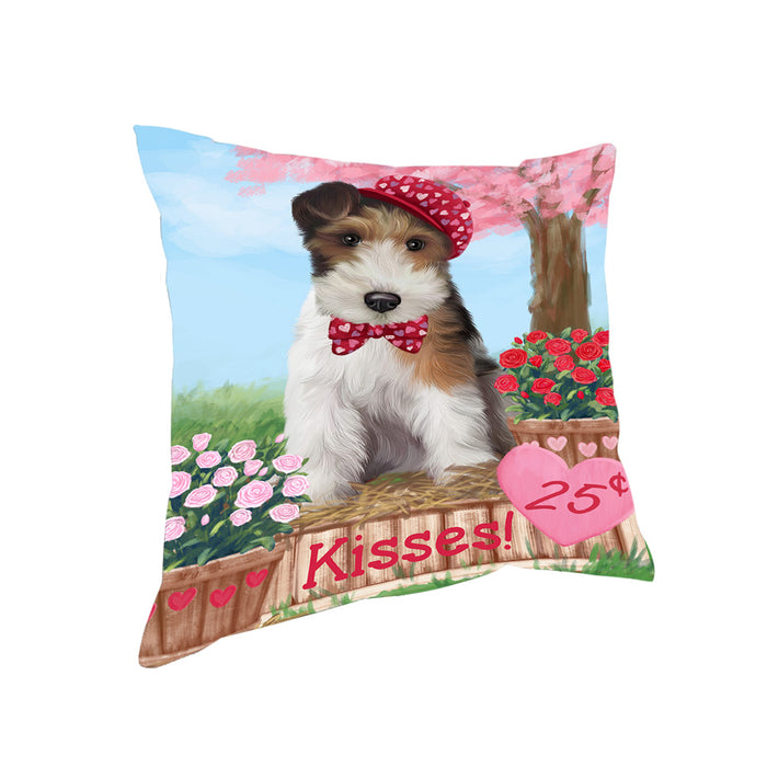 Rosie 25 Cent Kisses Wire Fox Terrier Dog Pillow PIL79372