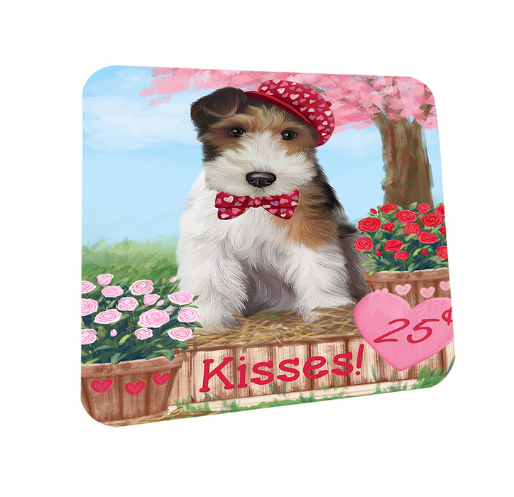 Rosie 25 Cent Kisses Wire Fox Terrier Dog Coasters Set of 4 CST56228