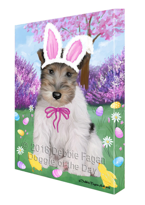 Easter Holiday Wire Fox Terrier Dog Canvas Print Wall Art Décor CVS134909