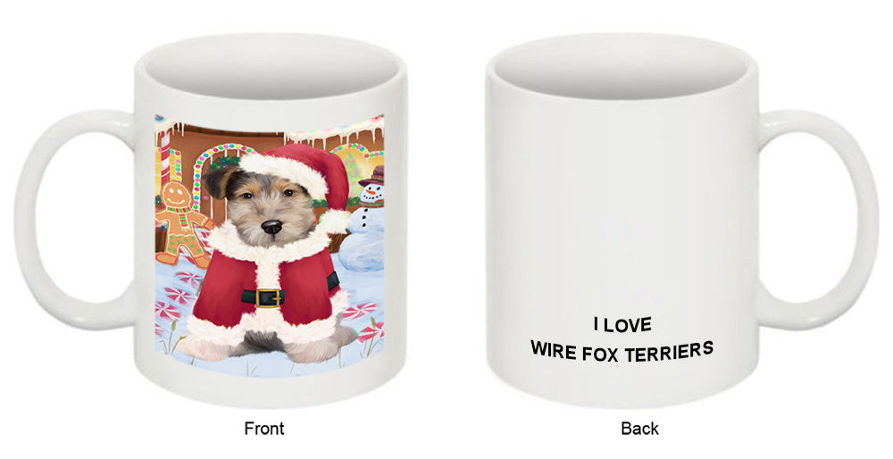 Christmas Gingerbread House Candyfest Wire Fox Terrier Dog Coffee Mug MUG52000