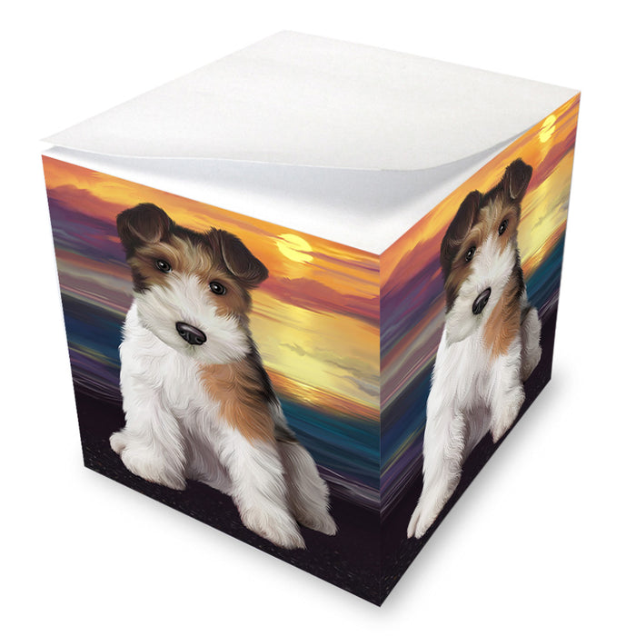 Wire Fox Terrier Dog Note Cube NOC52809