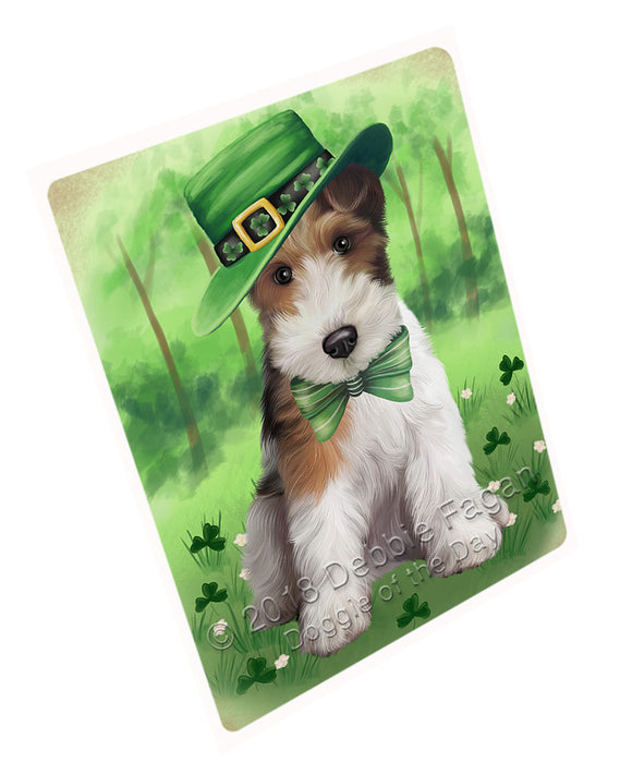 St. Patricks Day Irish Portrait Wire Fox Terrier Dog Mini Magnet MAG76645