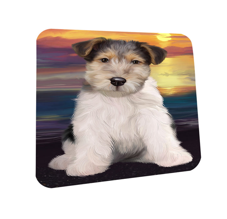 Wire Fox Terrier Dog Coasters Set of 4 CST52769
