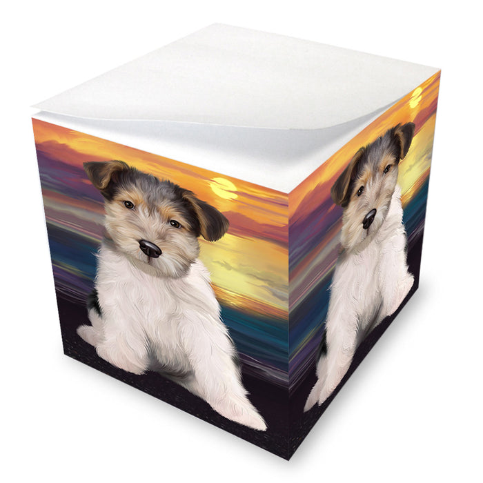 Wire Fox Terrier Dog Note Cube NOC52810